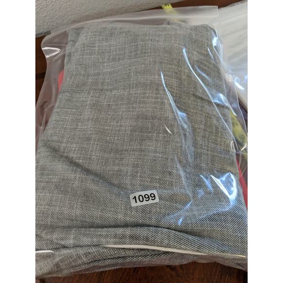 Topshop Side Stripe Trousers Size 8 Gray Mid Rise Pants Career Pull On Workwear - Picture 10 of 12